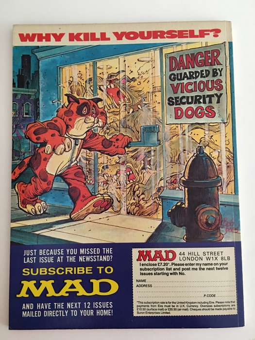 VINTAGE MAD MAGAZINE -ARTISTS SPECIAL NO. 6  PRINTED IN FINLAND