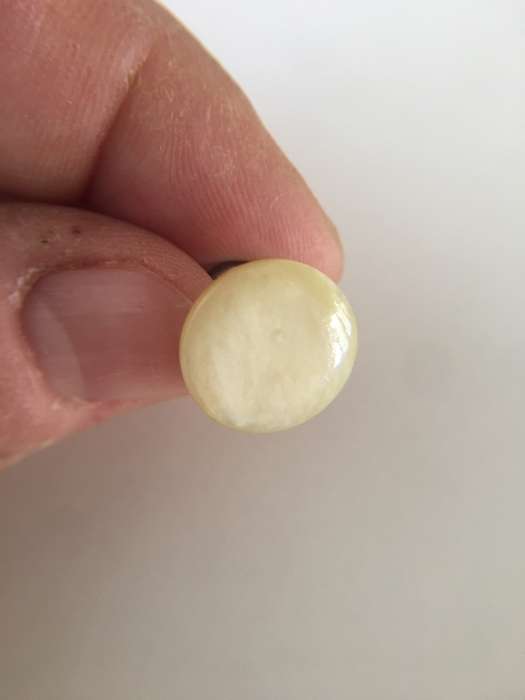 VINTAGE 3 SINGLE DIFFERENT MOTHER OF PEARL  CUFF LINKS X 3