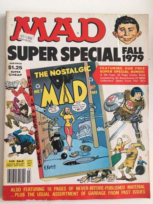 LOVELY VINTAGE MAD SUPER SPECIAL FULL 1979 FREE THE NOSTALGIC MAD COMIC  INSIDE  NO. 28