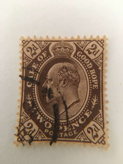 USED CAPE OF GOOD HOPE 2 PENCE STAMP