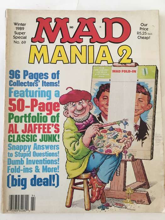 LOVELY THICK VINTAGE MAD MAGAZINE - NO. 69 - 1989