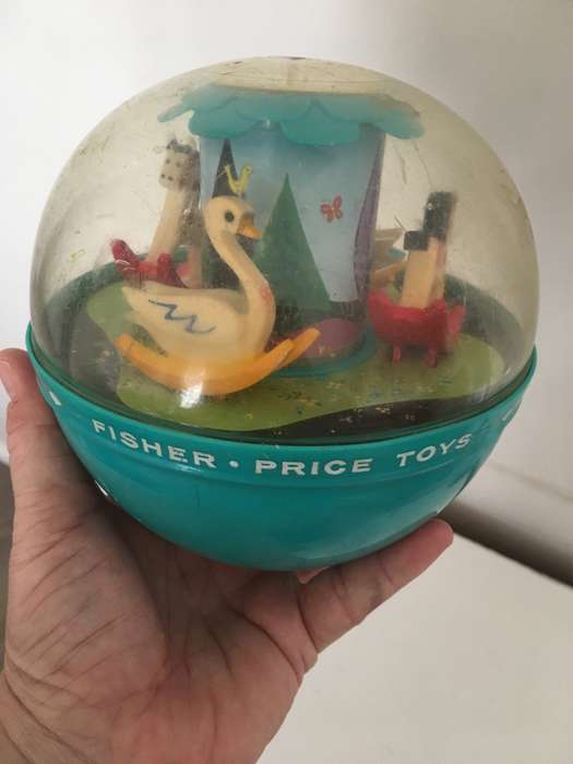 VINTAGE ROLY POLY FISHER PRICE CHIME BALL - 1966