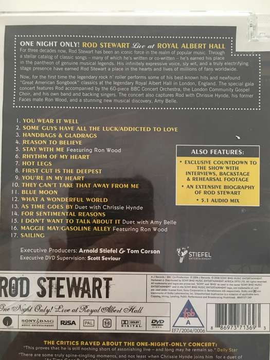 ROD STEWART MUSIC AND DVD LOT - 4 PIECES