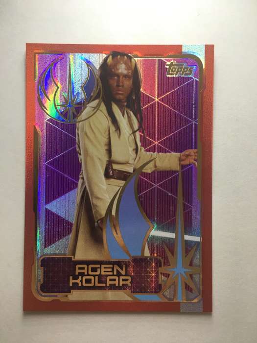 TOPPS -  STAR WARS CARD - THE LAST JEDI  -  FOIL CARD / AGEN KOLAR