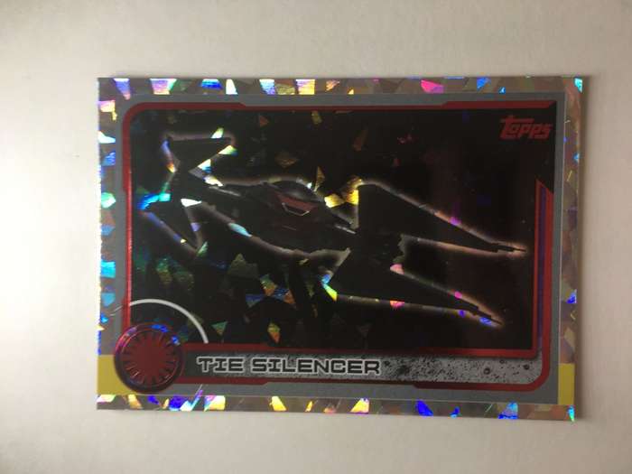 TOPPS -  STAR WARS CARD - THE LAST JEDI  - HOLOGRAPHIC CARD -  TIE SILENCER
