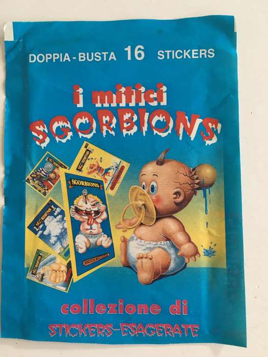 VINTAGE  ITALIAN GARBAGE PAIL KIDS SET OF 2 MINT - 1989