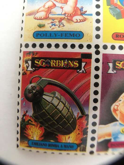 VINTAGE ITALIAN MINT SET OF 4 GARBAGE PAIL KIDS - 1989