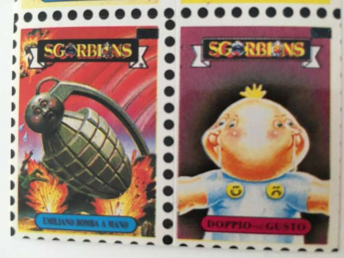 VINTAGE ITALIAN MINT SET OF 4 GARBAGE PAIL KIDS - 1989