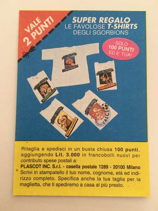 VINTAGE ITALIAN MINT SET OF 4 GARBAGE PAIL KIDS - 1989