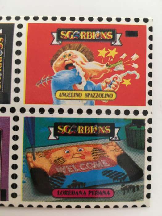 VINTAGE ITALIAN MINT SET OF 4 GARBAGE PAIL KIDS - 1989