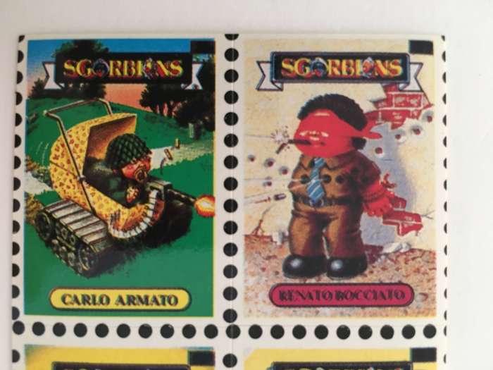 VINTAGE ITALIAN MINT SET OF 4 GARBAGE PAIL KIDS - 1989
