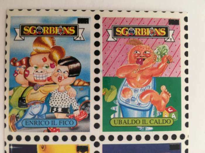 VINTAGE ITALIAN MINT SET OF 4 GARBAGE PAIL KIDS - 1989