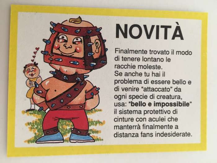 VINTAGE ITALIAN MINT SET OF 4 GARBAGE PAIL KIDS - 1989