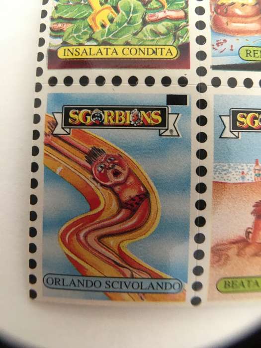 VINTAGE ITALIAN MINT SET OF 4 GARBAGE PAIL KIDS - 1989
