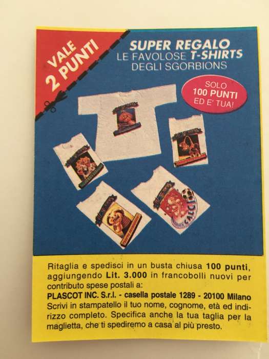 VINTAGE ITALIAN MINT SET OF 4 GARBAGE PAIL KIDS - 1989