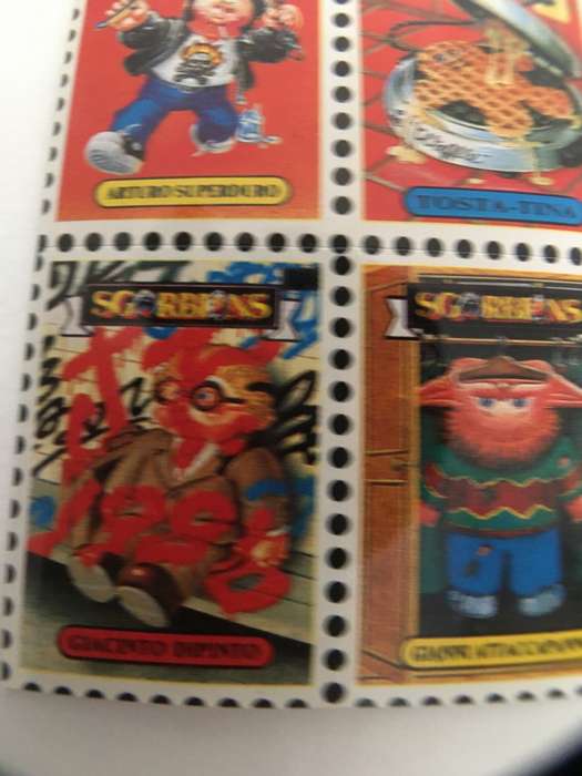 VINTAGE ITALIAN MINT SET OF 4 GARBAGE PAIL KIDS - 1989