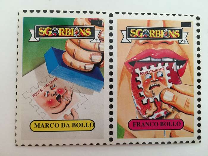 VINTAGE ITALIAN MINT SET OF 2 GARBAGE PAIL KIDS - 1989