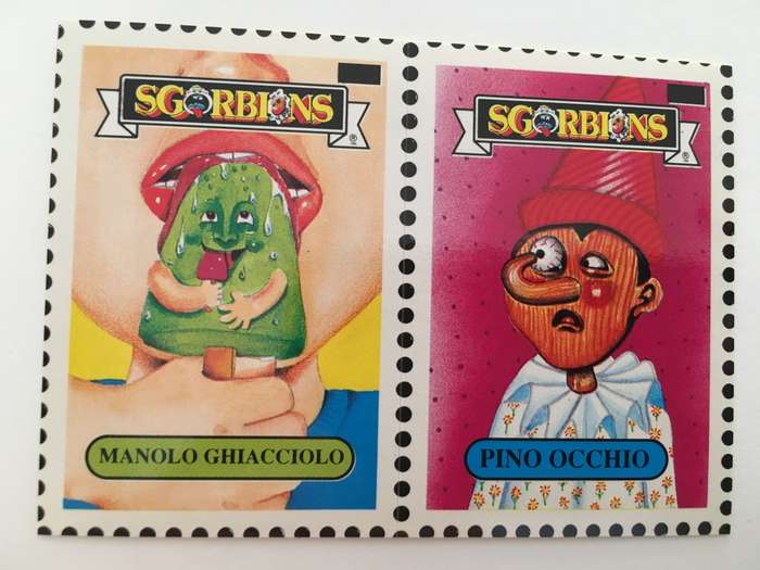 VINTAGE ITALIAN MINT SET OF 2 GARBAGE PAIL KIDS - 1989