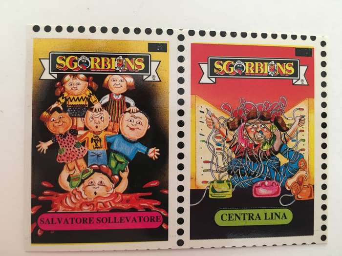 VINTAGE ITALIAN MINT SET OF 2 GARBAGE PAIL KIDS - 1989