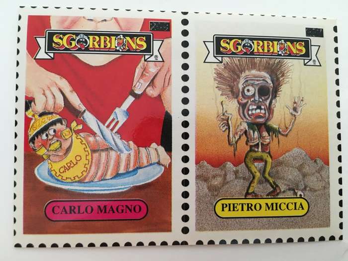VINTAGE ITALIAN MINT SET OF 2 GARBAGE PAIL KIDS - 1989