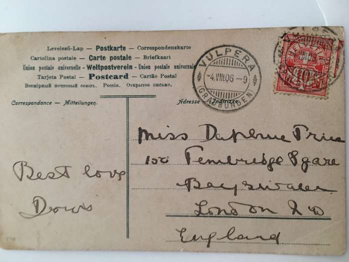 VINTAGE  TO ANTIQUE POST CARD WITH STAMP