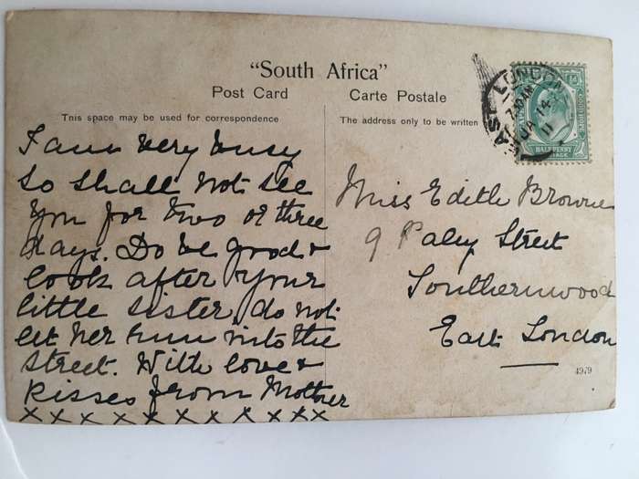 VINTAGE TO ANTIQUE POST CARD WITH STAMP