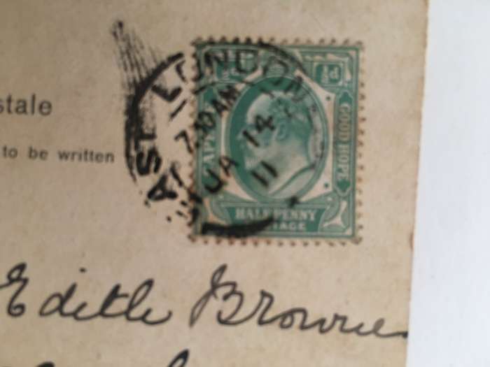 VINTAGE TO ANTIQUE POST CARD WITH STAMP