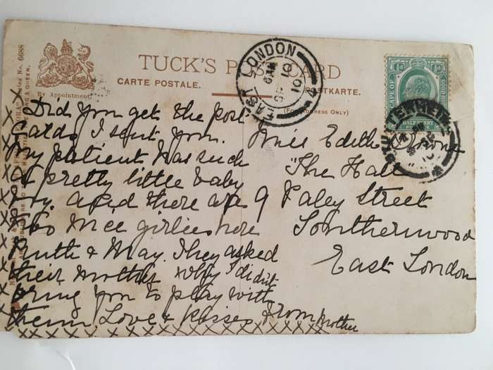 VINTAGE TO ANTIQUE POST CARD WITH STAMP