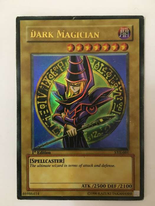YU-GI-OH TRADING CARD -DARK MAGICIAN 1996