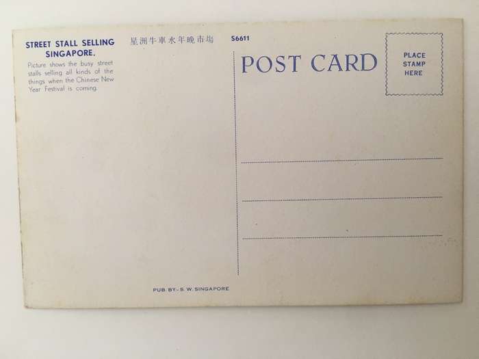 LOVELY POST CARD - SINGAPORE