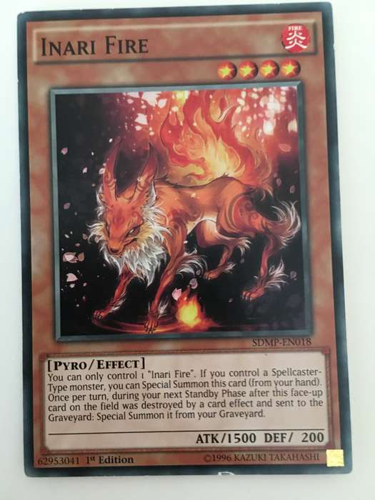 YU-GI-OH TRADING CARD - INARI FIRE