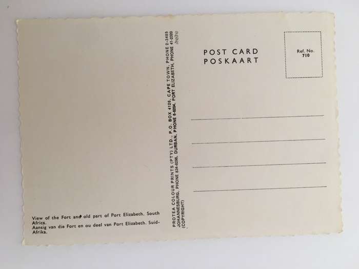 VINTAGE POSTCARD PORT ELIZABETH - FORT FREDERICK