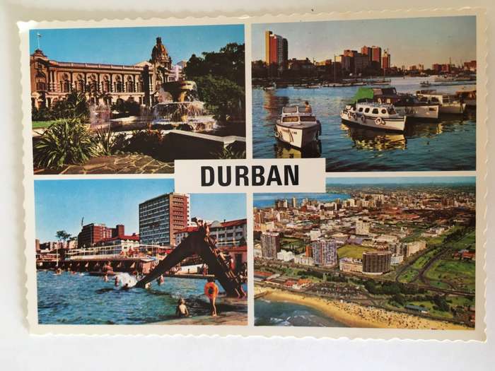 VINTAGE POSTCARD - DURBAN
