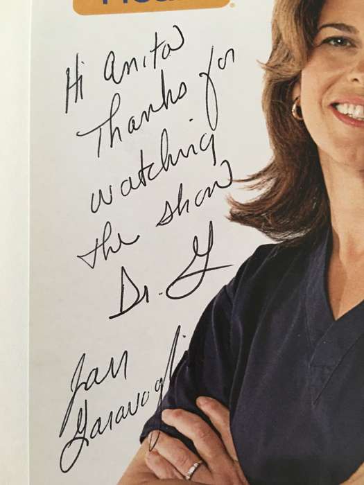 AUTOGRAPHED / SIGNED - DR JAN GARAVAGLIA  AS DR  `G`