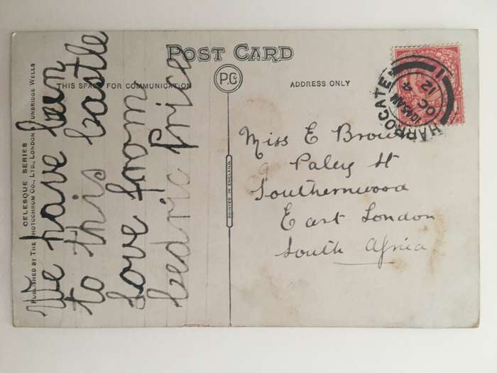 VINTAGE TO ANTIQUE POSTCARD - THE CASTLE - WITH OLD STAMP