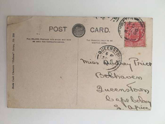 VINTAGE TO ANTIQUE POSTCARD - ROYAL EXCHANGE MANCHESTER - WITH OLD STAMP