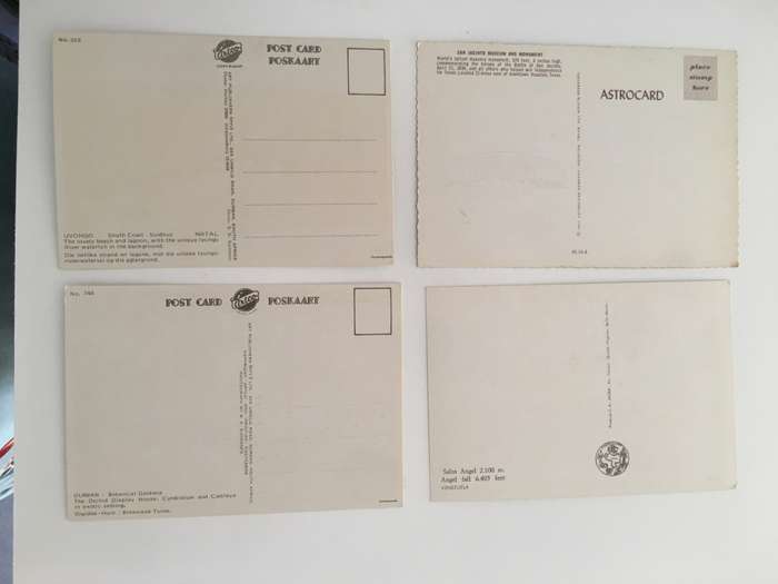 VINTAGE 4 POSTCARDS