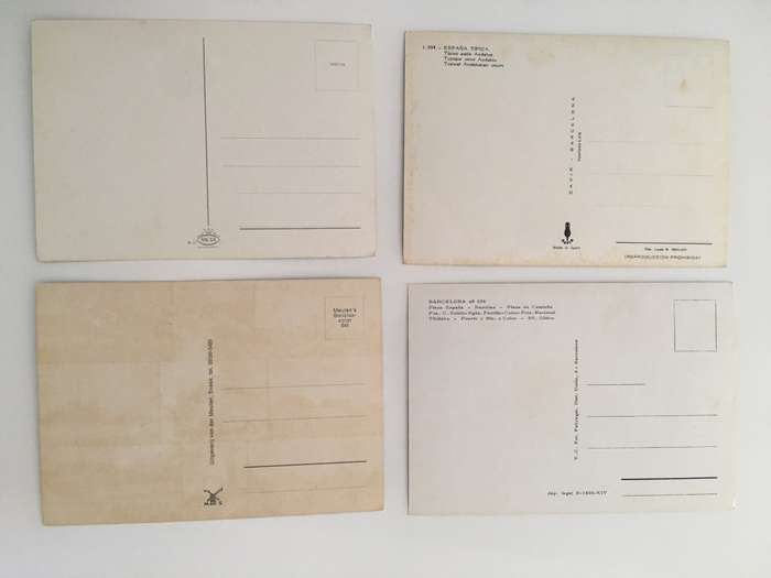 VINTAGE LOT OF 4 POSTCARDS