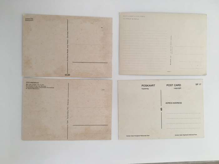 VINTAGE LOT OF 4 POSTCARDS