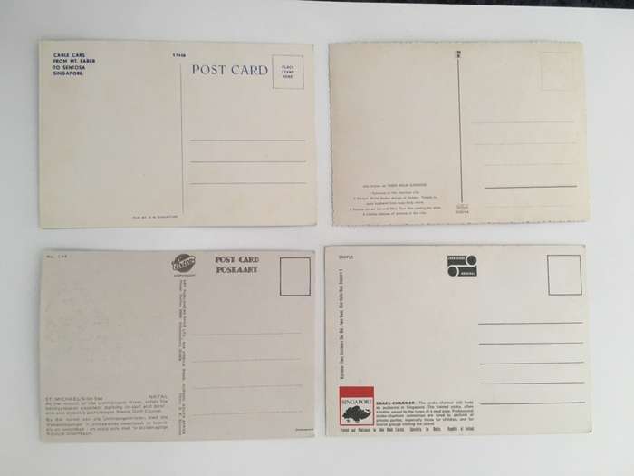 VINTAGE LOT OF 4 POSTCARDS