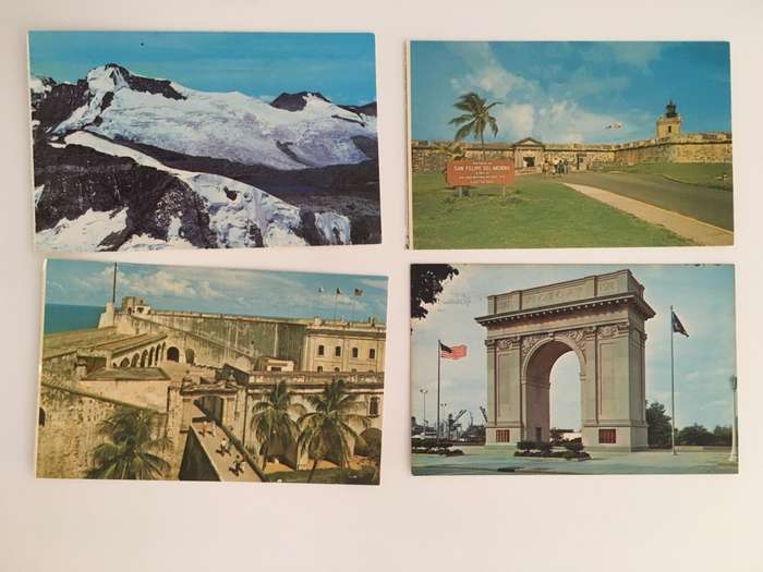 VINTAGE LOT OF 4 POSTCARDS