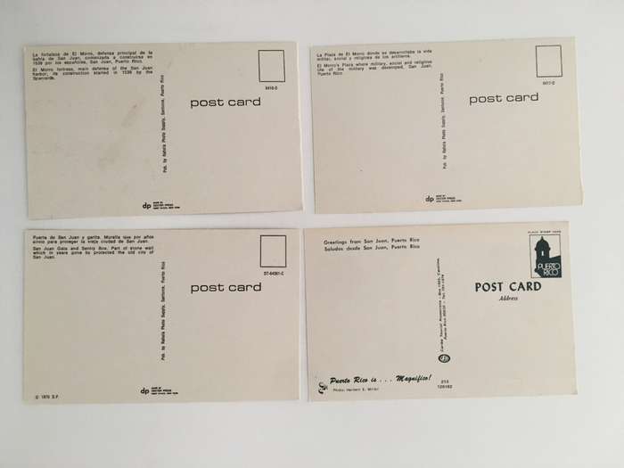 VINTAGE  LOT OF 4 POSTCARDS