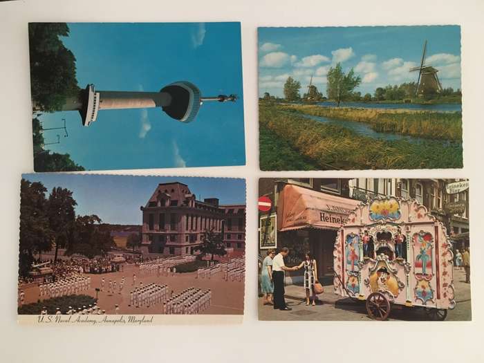 VINTAGE LOT OF 4 POSTCARDS