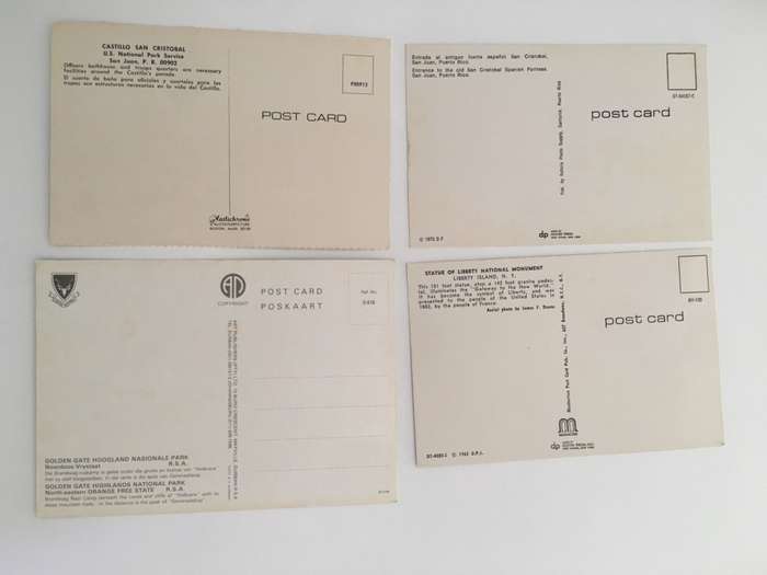 VINTAGE LOT OF 4 POSTCARDS
