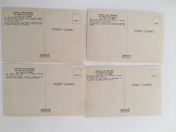 VINTAGE LOT OF 4 POSTCARDS