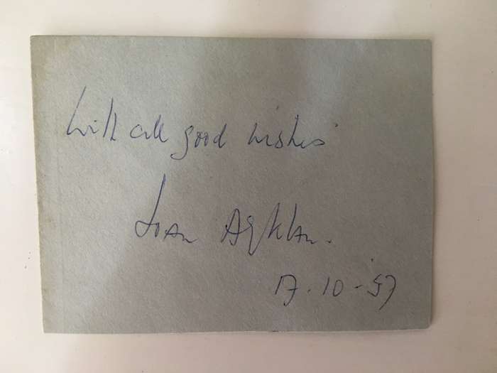 AUTOGRAPHED / SIGNED -  ROYALTY PRINCE  SADRUDDINS AGA KHAN