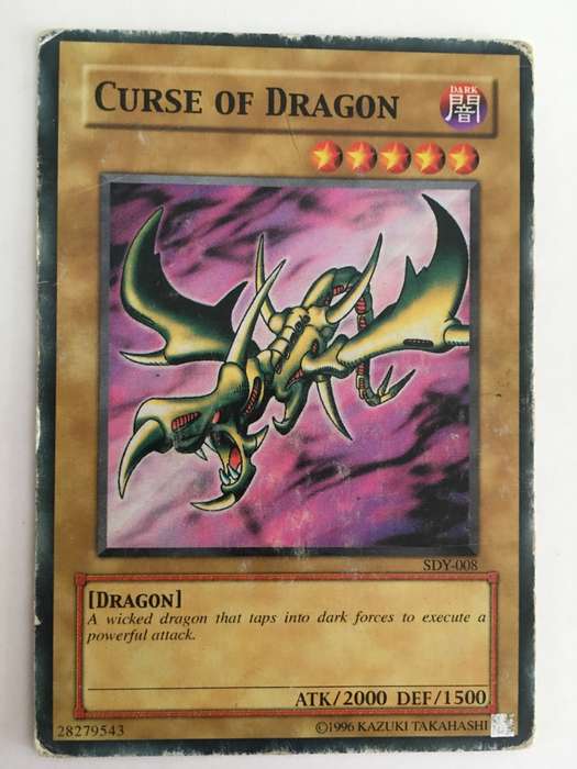 YU-GI-OH TRADING CARD - CURSE OF DRAGON