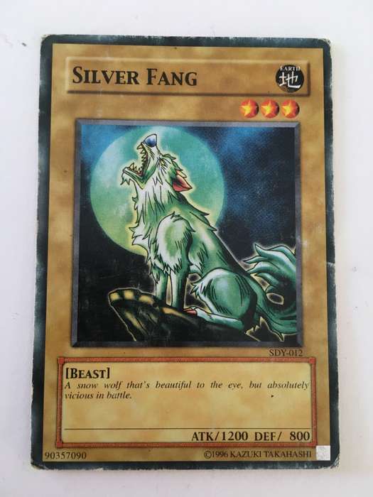 YU-GI-OH TRADING CARD - SILVER FANG