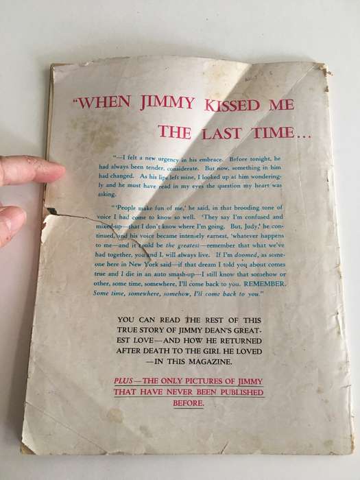 VINTAGE JIMMY DEAN RETURNS VINTAGE MAGAZINE - 1956