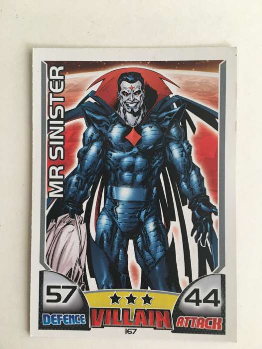 DC MARVEL TOPPS VILLAIN TRADING CARD - MR SINISTER